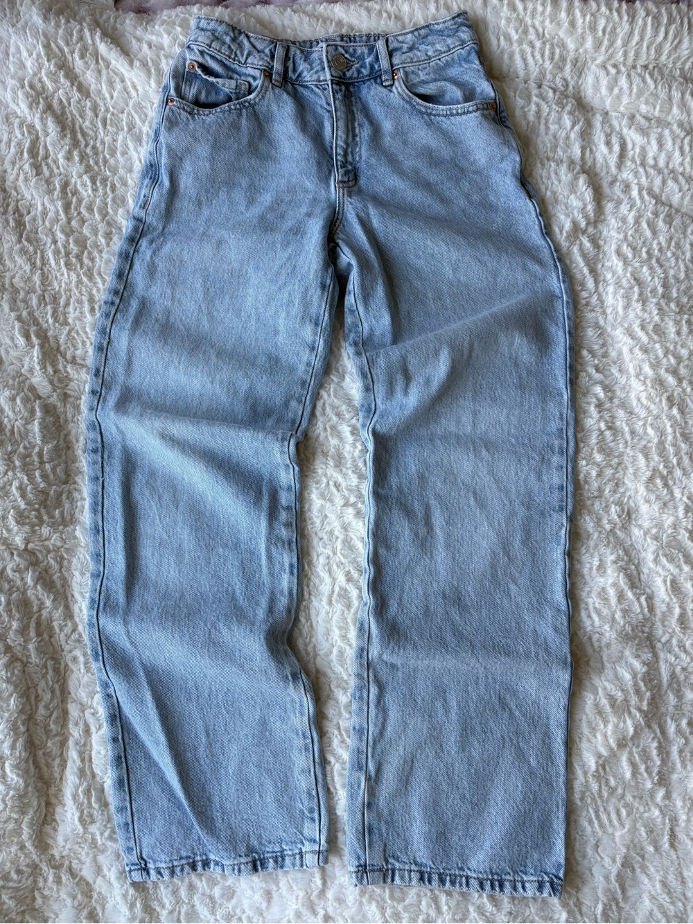 Garage Light Wash Straight Leg Jeans